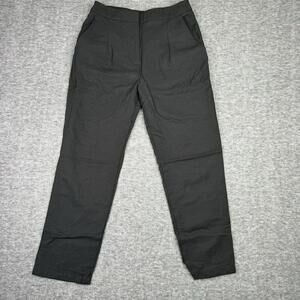 Leith Womens Black Tapered Pants slacks work casual Size S‎ Cotton Blend